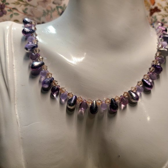 Bridgerton  Purple Choker Handmade - Picture 10 of 10